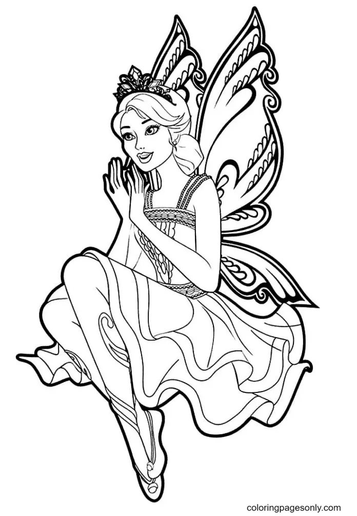 Desenhos de Fadas Para Colorir 72