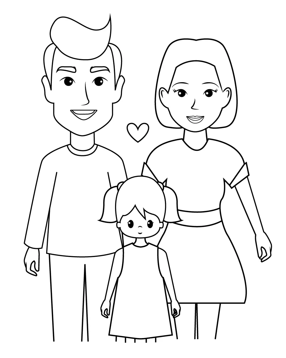 Familien-Ausmalbilder 10