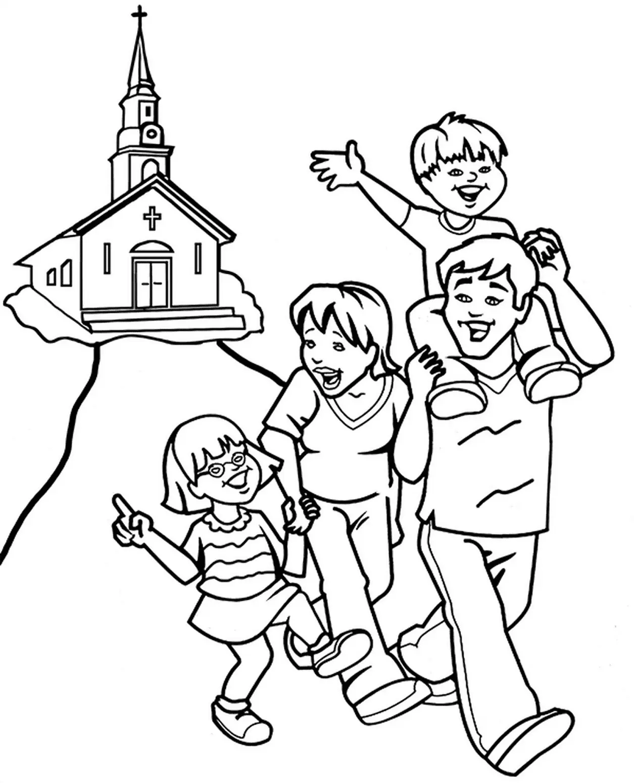 Familien-Ausmalbilder 21