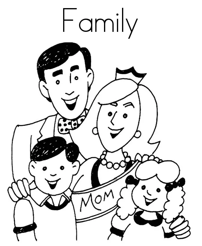 Familien-Ausmalbilder 40