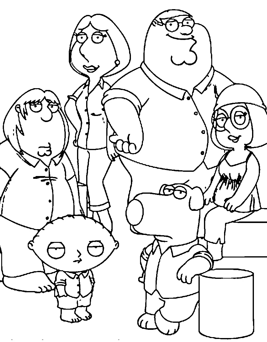 Familienmensch Ausmalbilder 8