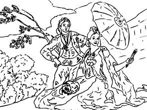 Famous paintings Coloring Pages 132