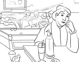 Famous paintings Coloring Pages 87