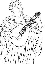 Desenhos de Pinturas Famosas Para Colorir 91