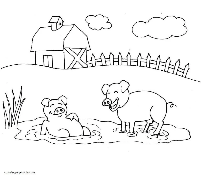 Farm Animal Coloring Pages 10