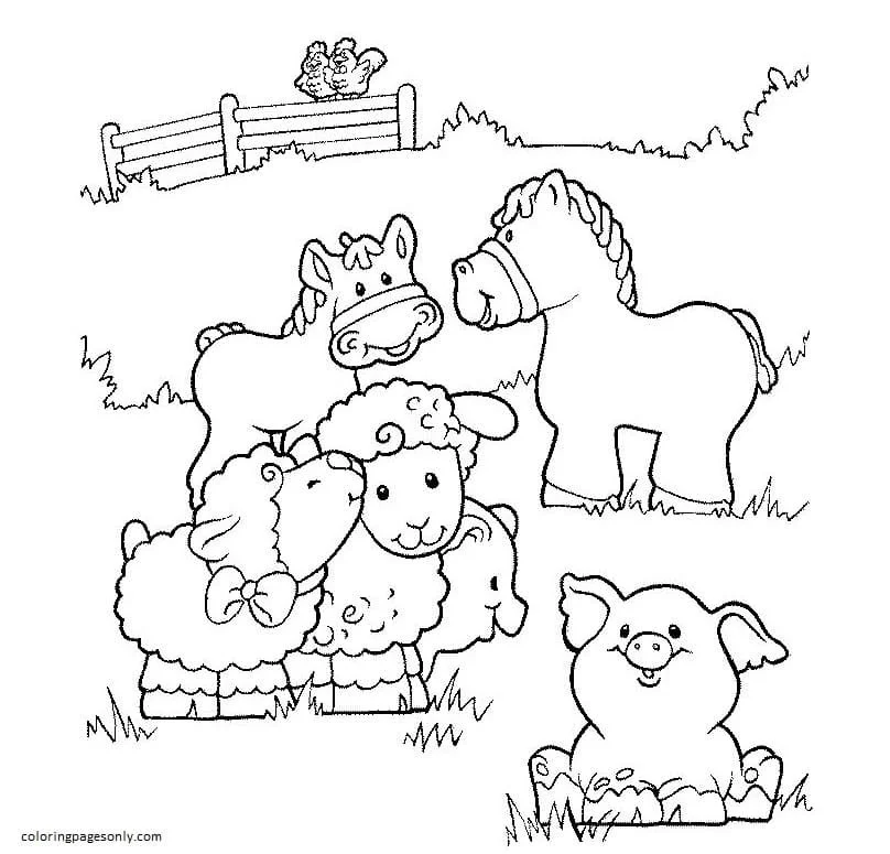 Ausmalbilder von Farmtieren 14