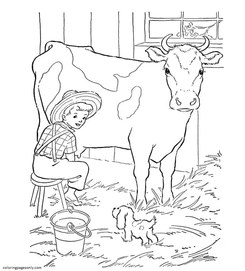 Farm Animal Coloring Pages 16