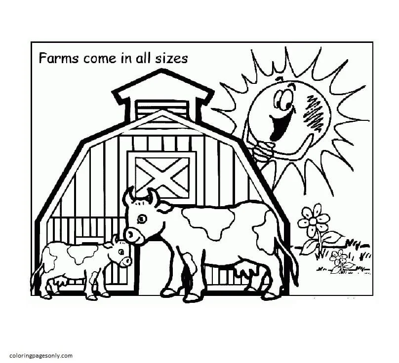 Desenhos de Animais de Fazenda Para Colorir 23