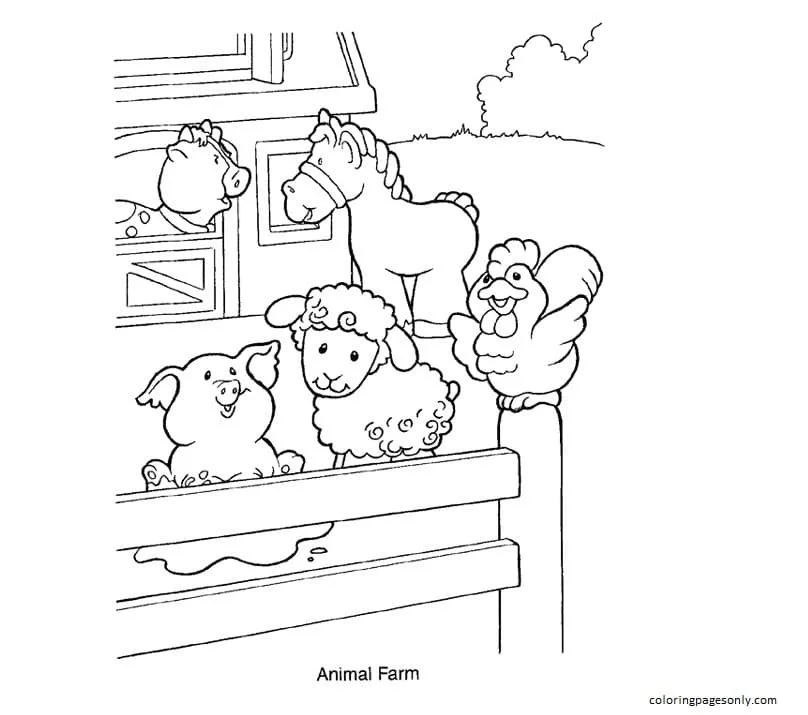 Farm Animal Coloring Pages 46
