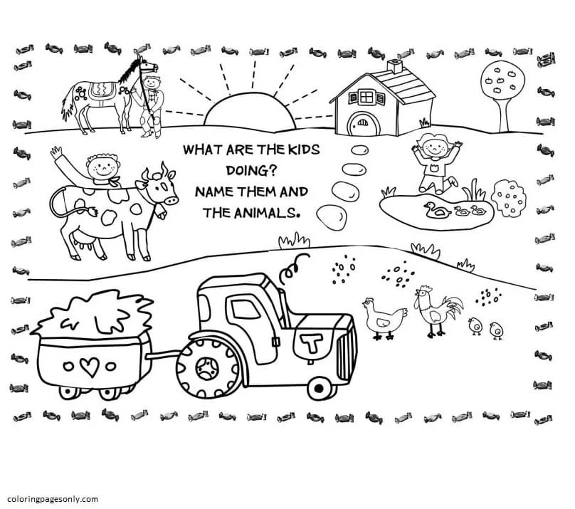 Ausmalbilder von Farmtieren 48
