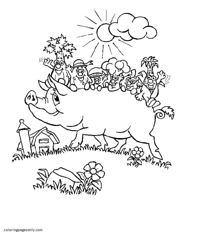 Ausmalbilder von Farmtieren 55