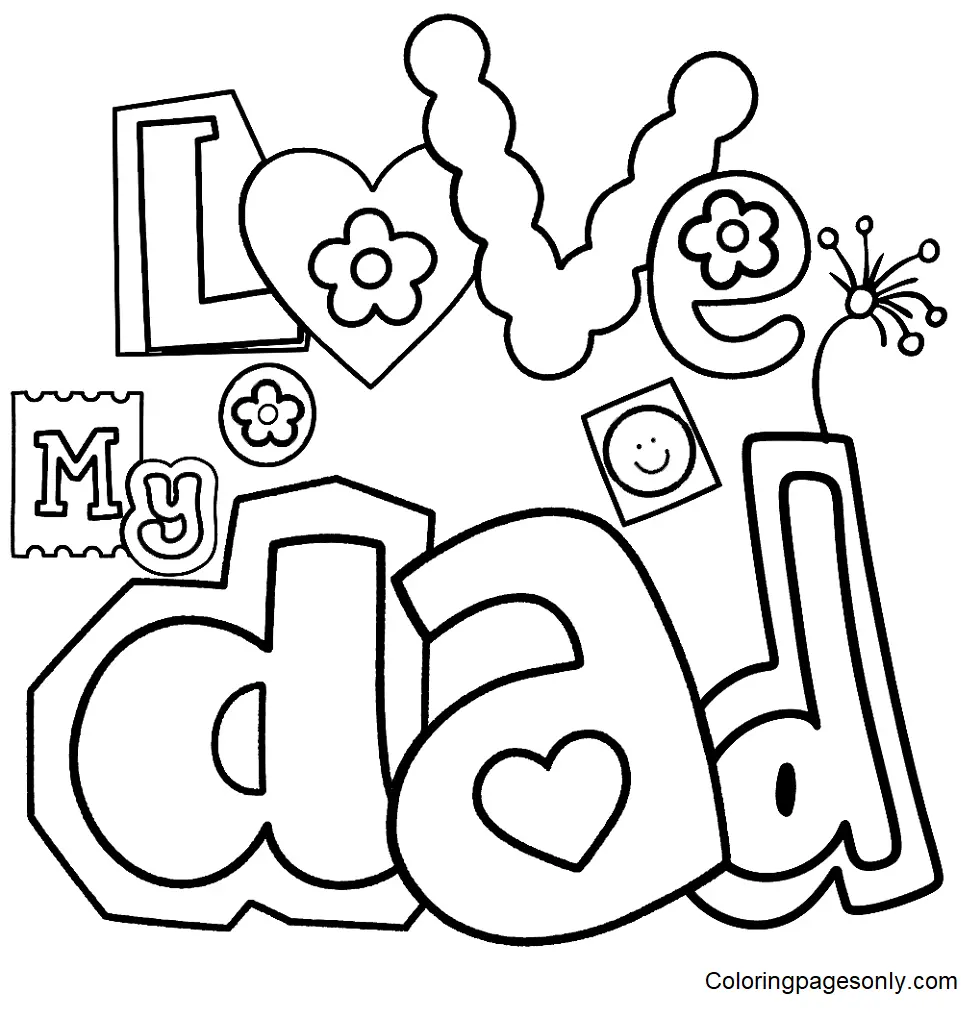 Desenhos de Dia Dos Pais Para Colorir 5