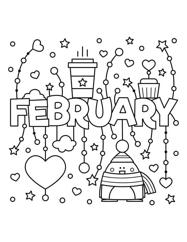 February Coloring Pages 6