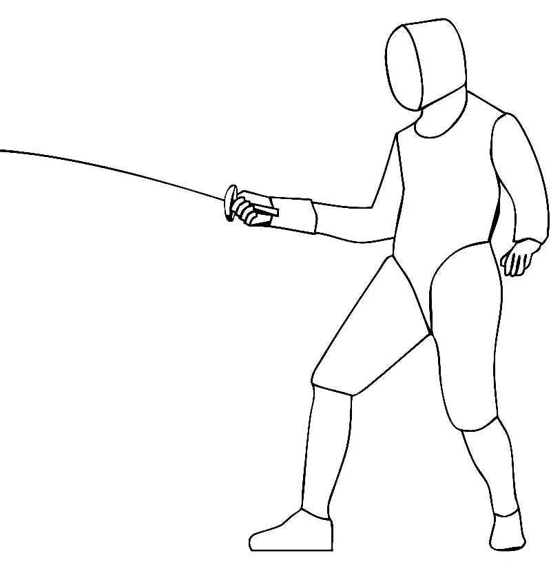 Esgrima Para Colorear 18