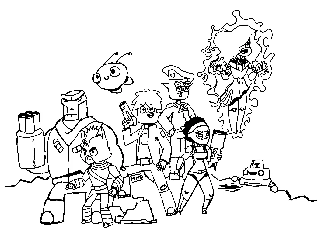 Final Space Coloring Pages 13