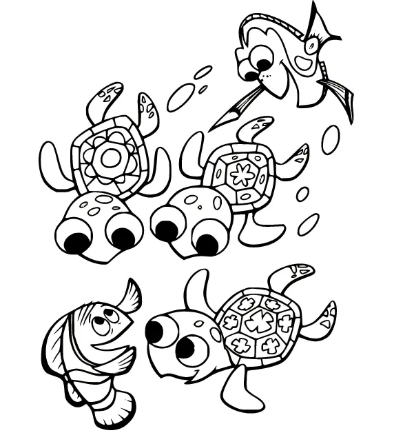 Desenhos de Procurando Nemo Para Colorir 48