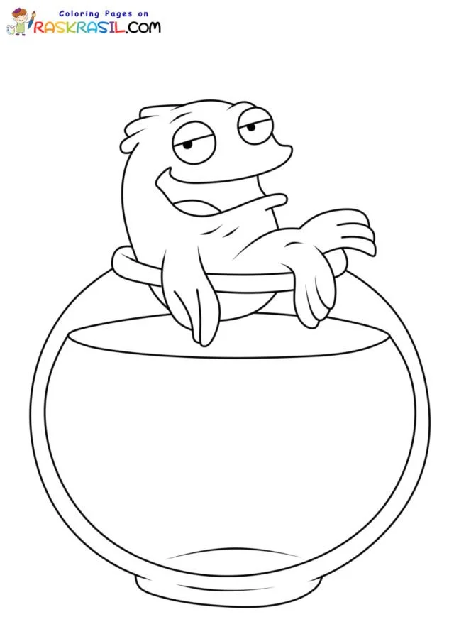 Fish Bowl Coloring Pages 42