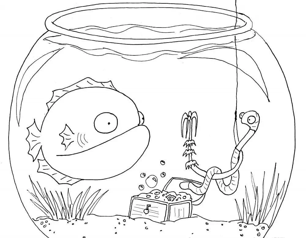 Desenhos de Aquario Para Colorir 62