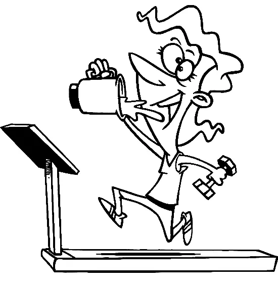 Fitness Coloring Pages 13