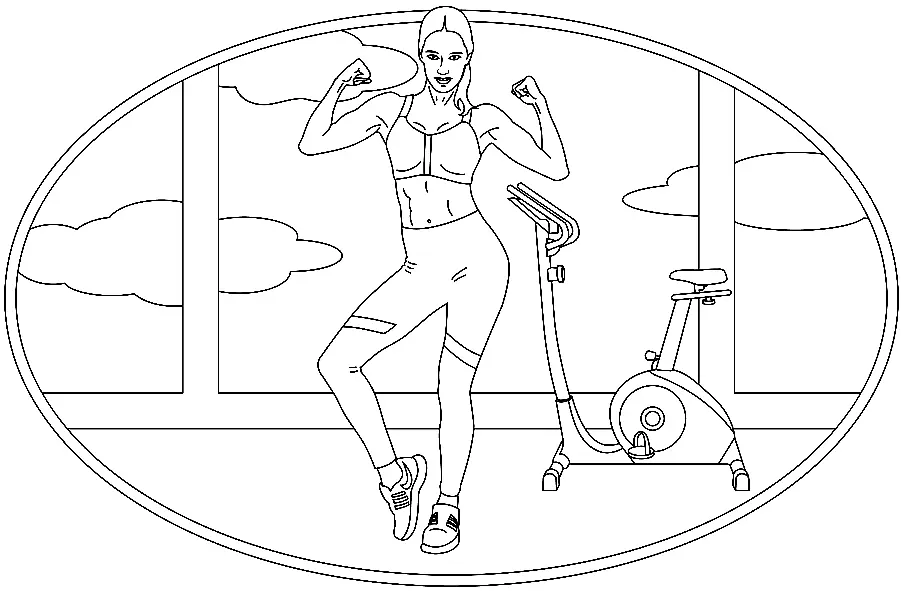 Fitness Para Colorear 20