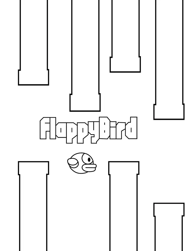Flappy Bird Ausmalbilder