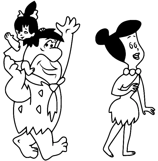 Los Picapiedra Para Colorear 37