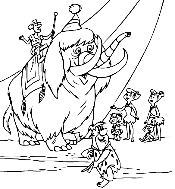 Los Picapiedra Para Colorear 45