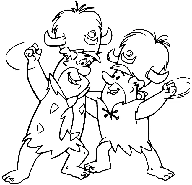 Los Picapiedra Para Colorear 54
