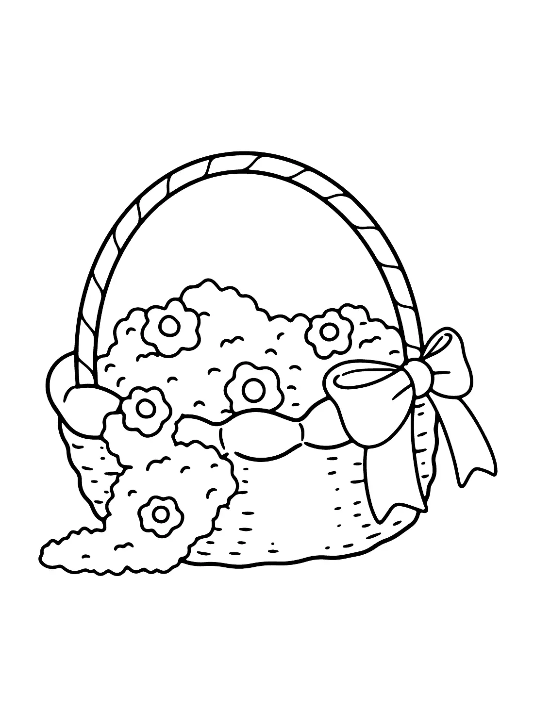 Flower Basket Coloring Pages 22
