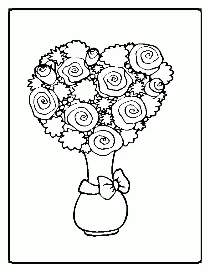 Flower Pot Coloring Pages 25