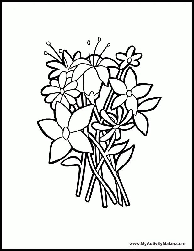Flower Pot Coloring Pages 33
