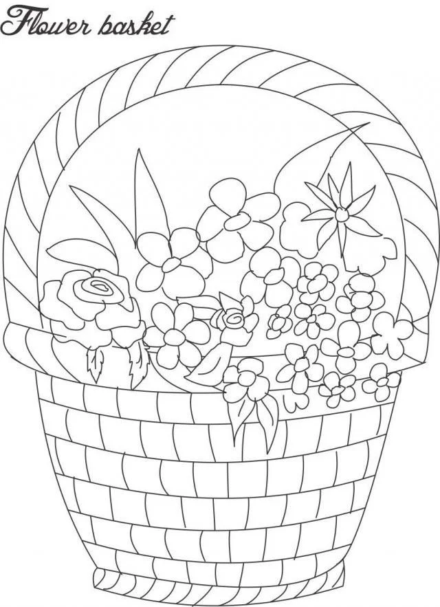 Flower Pot Coloring Pages 38