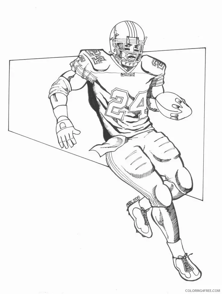 Football Player Coloring Pages 12