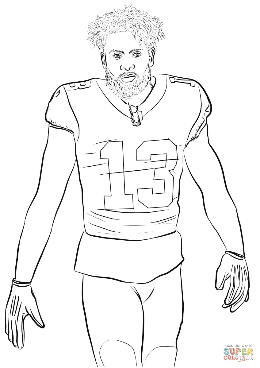 Desenhos de Jogadores de Futebol Para Colorir 3