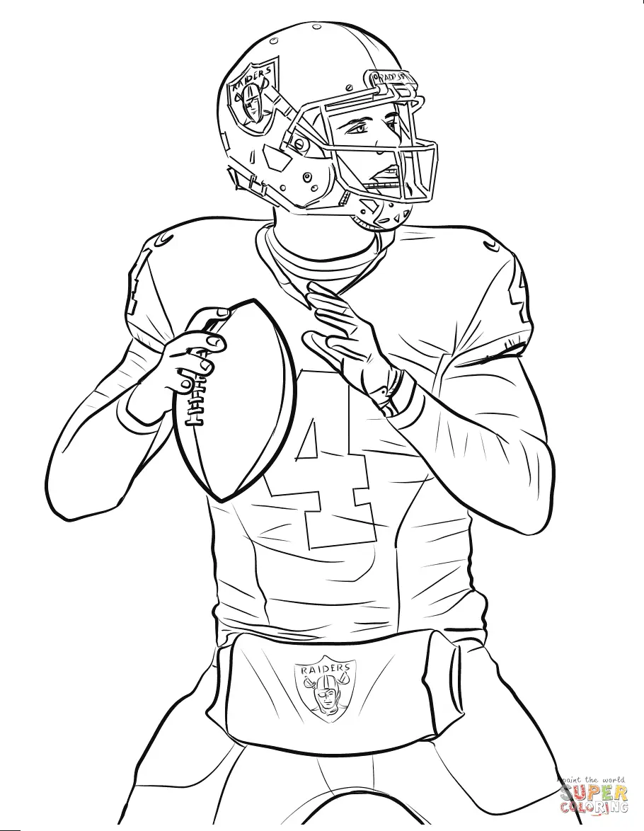 Football Player Coloring Pages 4
