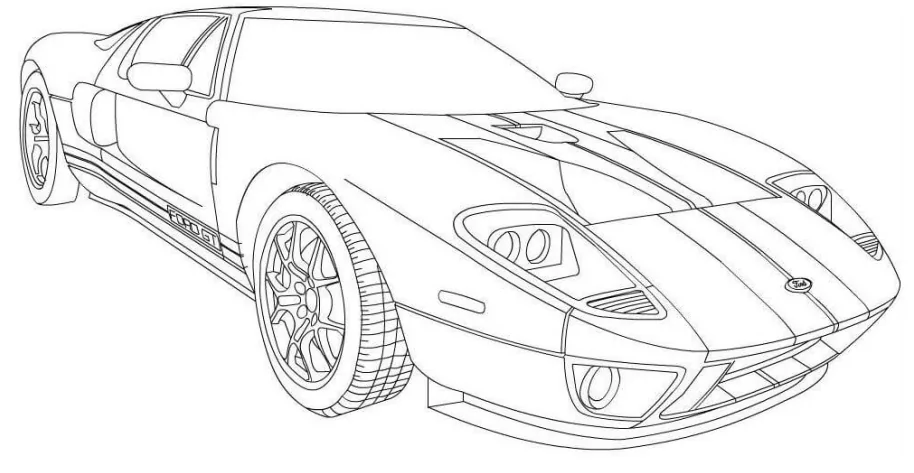 Ford Para Colorir 6