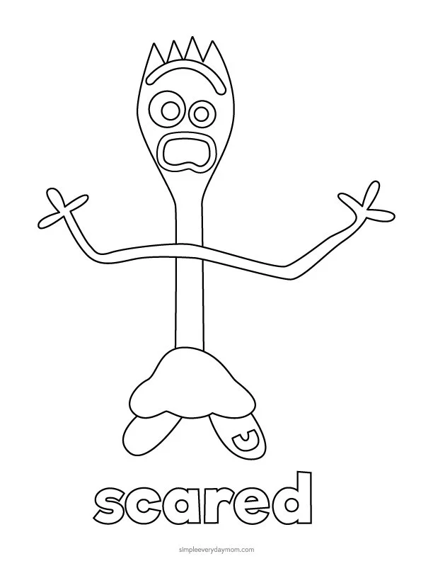 Forky Ausmalbilder 4