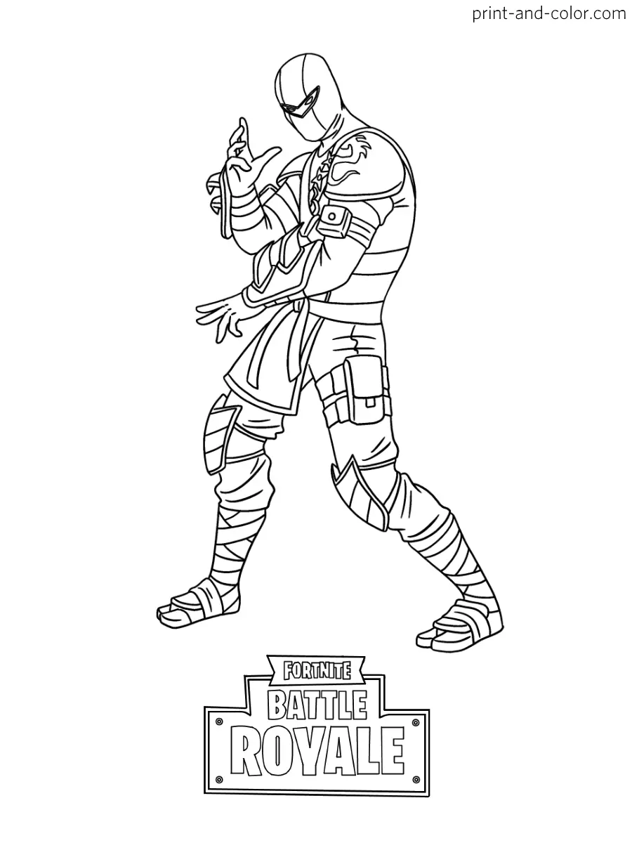 Fortnite coloring pages 15