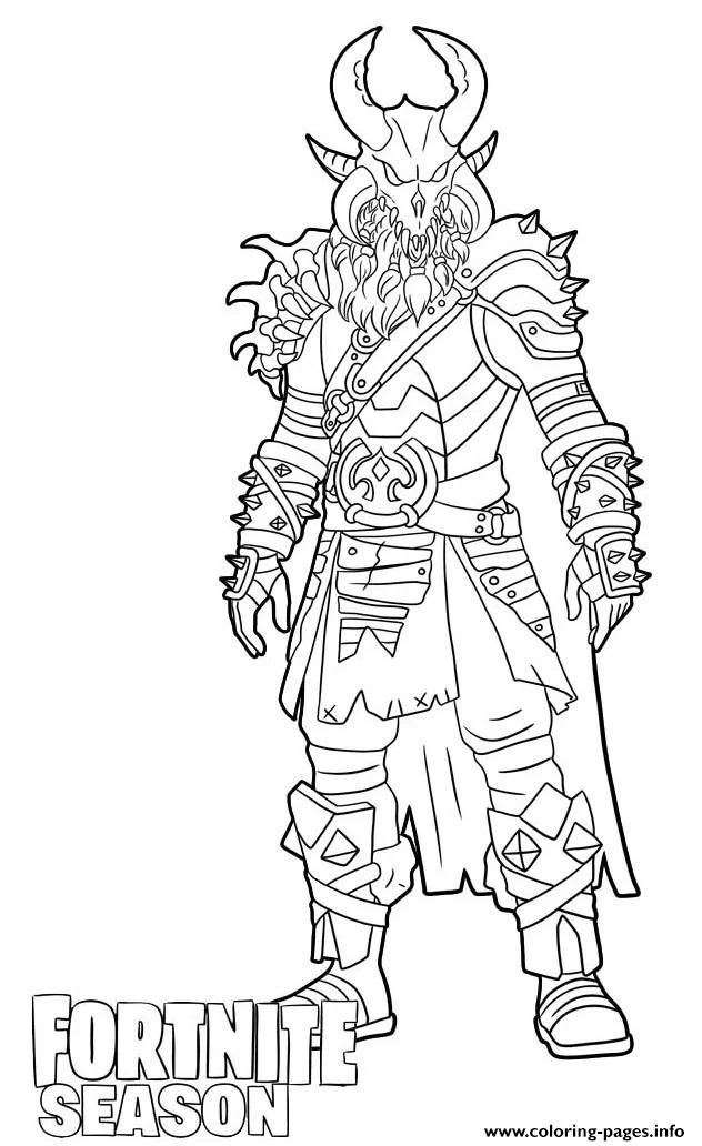 Fortnite coloring pages 36