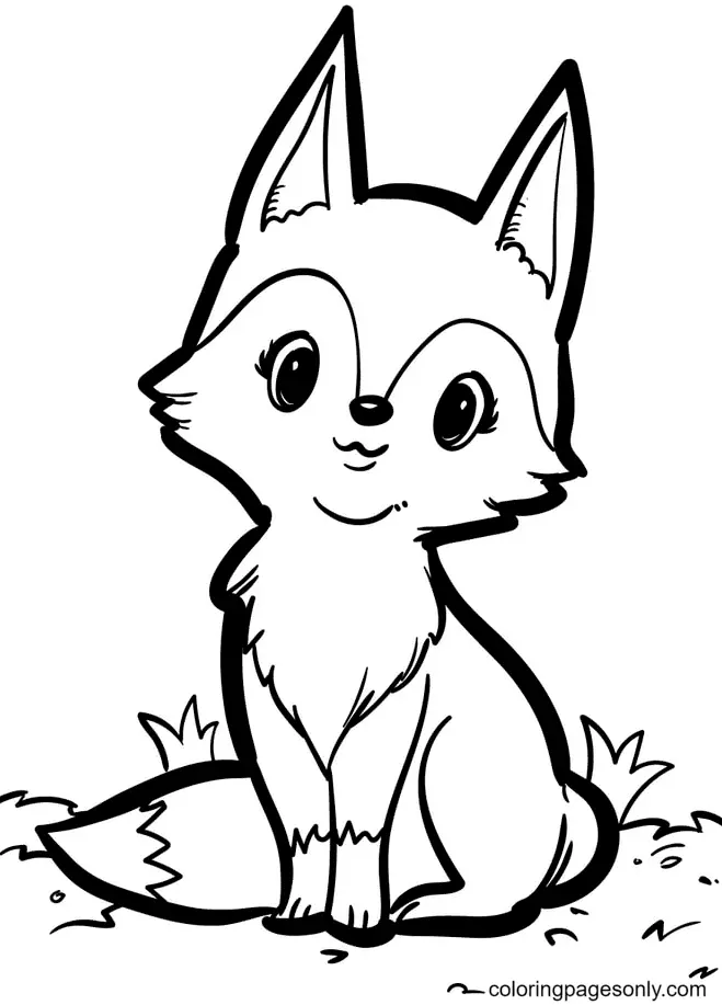 Fox Coloring Pages 20