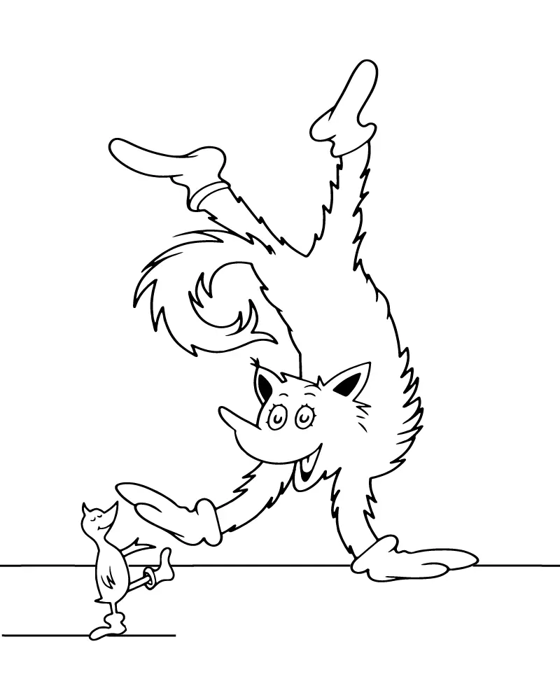 Fox in Socks Paginas para Colorir