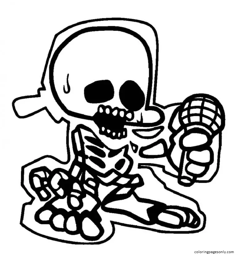 Desenhos de Friday Night Funkin Para Colorir 41