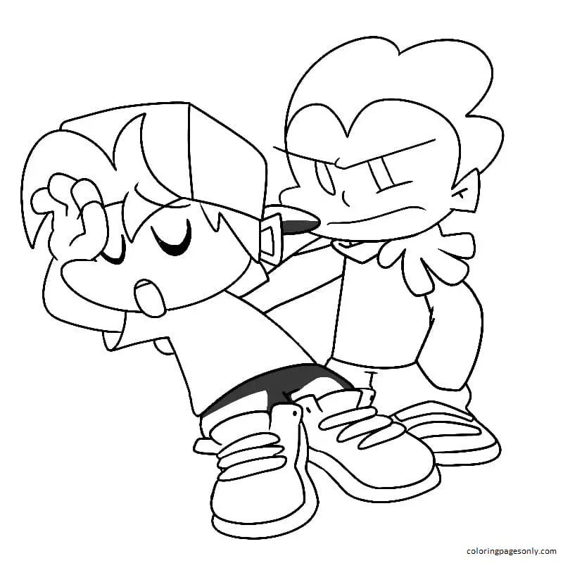 Desenhos de Friday Night Funkin Para Colorir 74