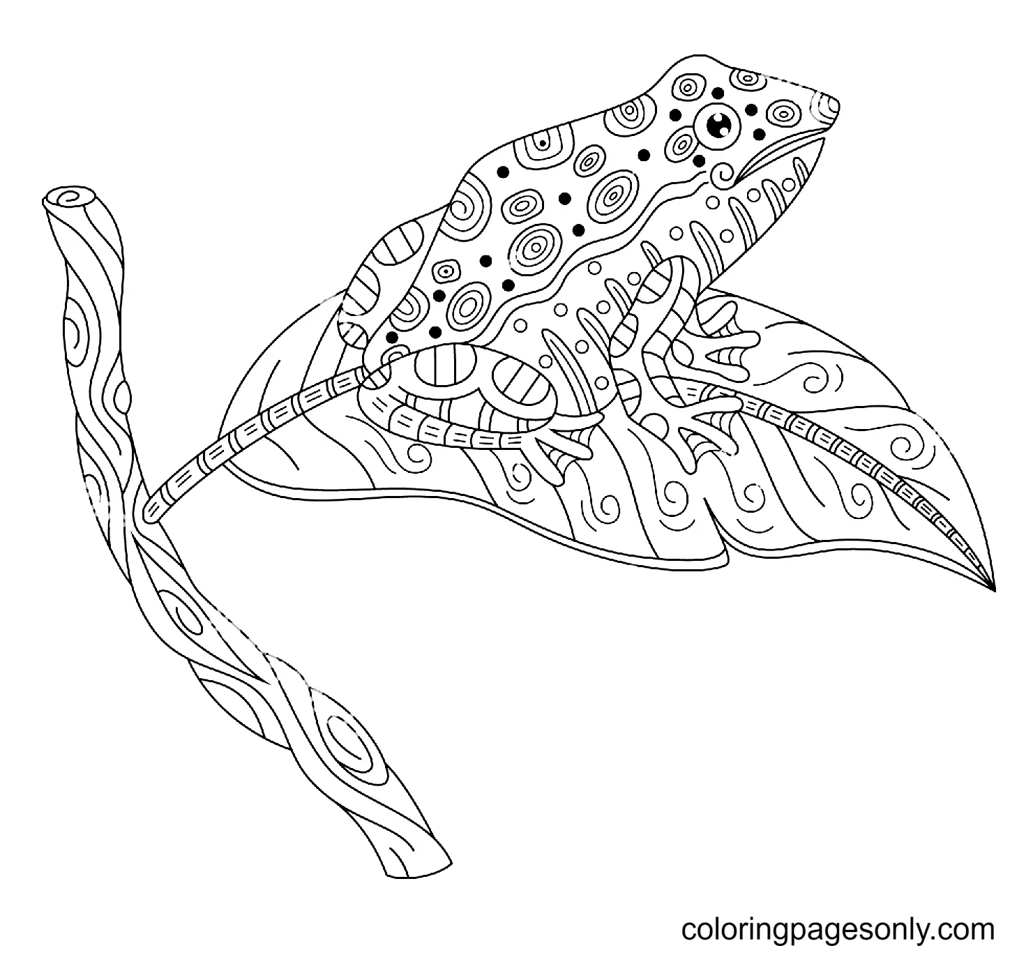 Frosch Ausmalbilder 45