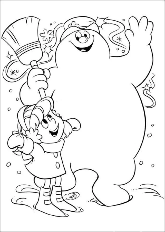Frosty the Snowman Coloring Pages 13