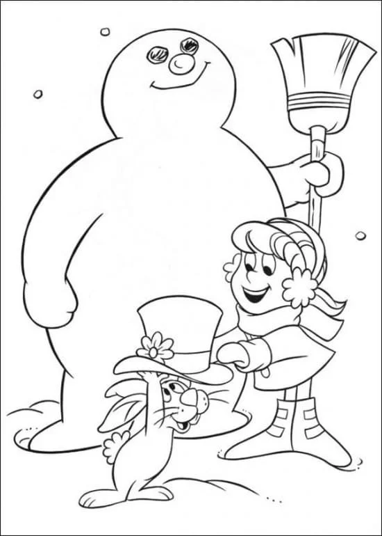 Desenhos de Frosty O Boneco de Neve Para Colorir 14