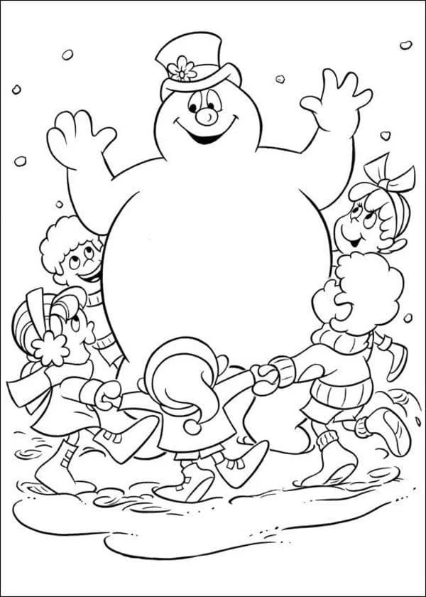 Desenhos de Frosty O Boneco de Neve Para Colorir 18
