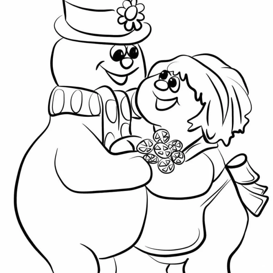 Desenhos de Frosty O Boneco de Neve Para Colorir 28