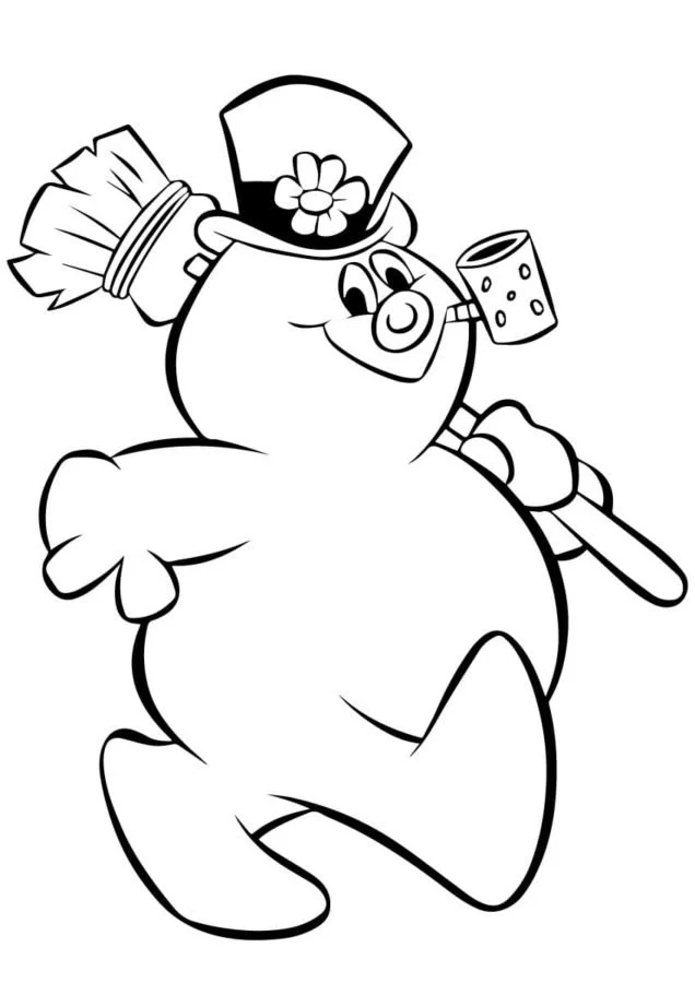 Desenhos de Frosty O Boneco de Neve Para Colorir 33