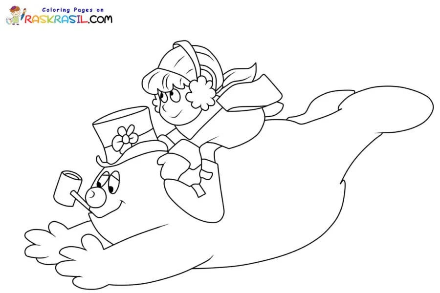 Desenhos de Frosty O Boneco de Neve Para Colorir 36